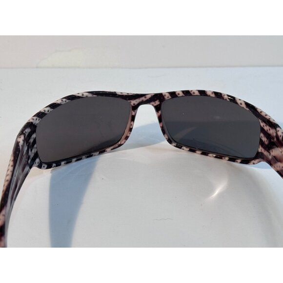 Solbrille Striper 2 Polarized Sunglasses Black White Swirl Frame Dark Tinted Le - Picture 8 of 10